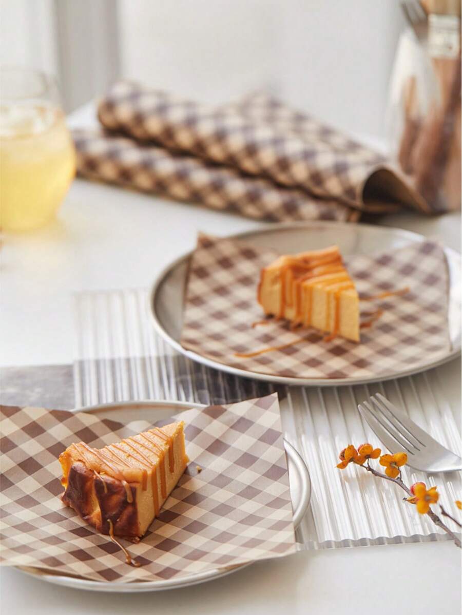 10/15/20/25/30 peças Bloco de Papel à Prova de Óleo, Papel Absorvente de Óleo, Papel Absorvente de Óleo, Batatas Fritas, Hambúrguer, Papel para Pão, Assado, Papel Absorvente para Lanches Fritos