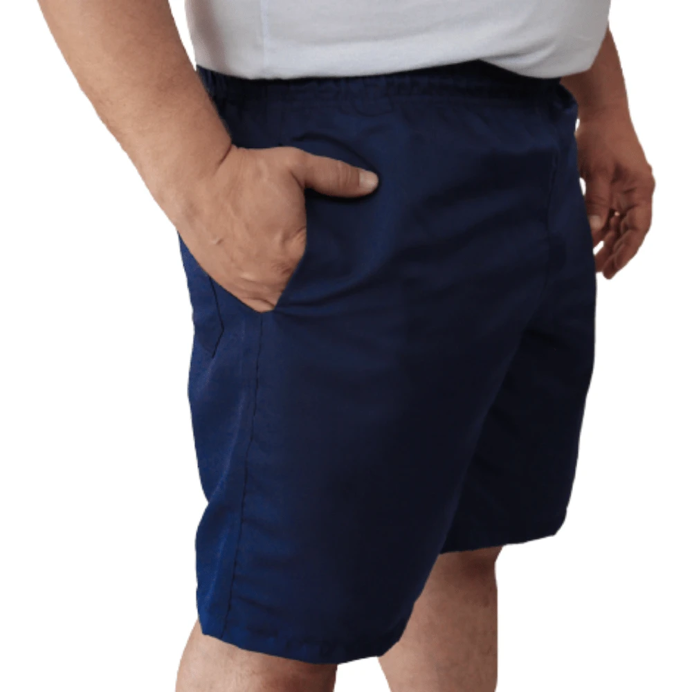 Bermuda Tactel Masculina Com Elástico 3 Bolsos