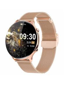 Rose Gold-Round Button