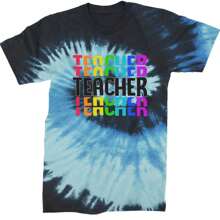 Tie-dye blue ocean