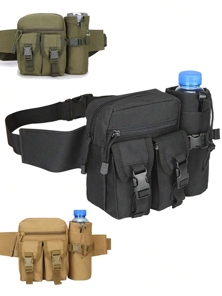 Bolsa Pochete/Bolsa de Cintura Masculina para Acampamento, Pesca, Viagem, Caminhada, Garrafa de Água, Esportes ao Ar Livre, Escalada, Bolsa de Quadril, Bolsa de Ombro, Mochila, Bolsa de Peito, Bolsa de Halloween, Natal, Ação de Graças, Férias, Bolsa Mensageiro, Bolsa de Couro, Bolsa de Ombro, Grande Capacidade, Multifuncional, Portátil, Moda Casual, Presente