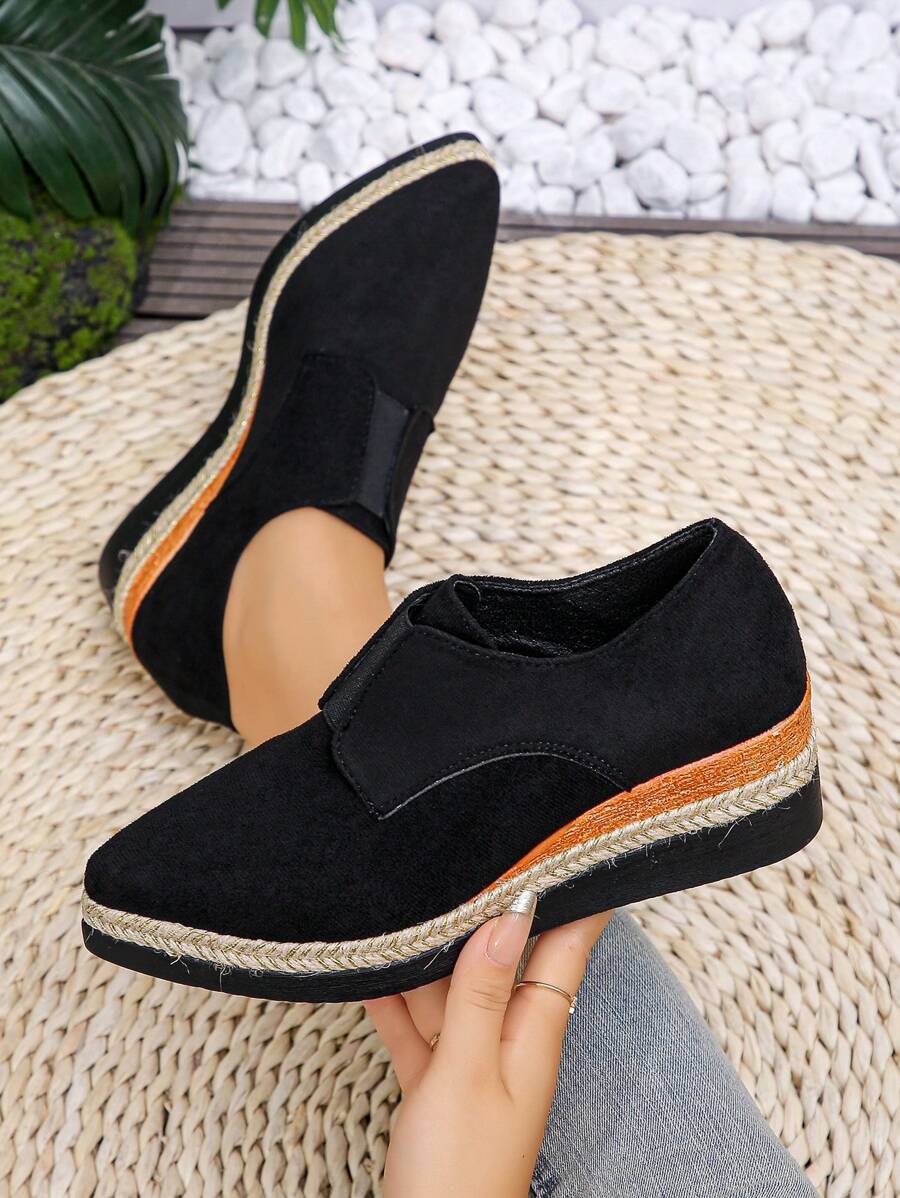 2024 New Pointed-Toe Thick-Sole Waterproof Platform High Heel Shoes For Women, Korean Style, Autumn/Winter