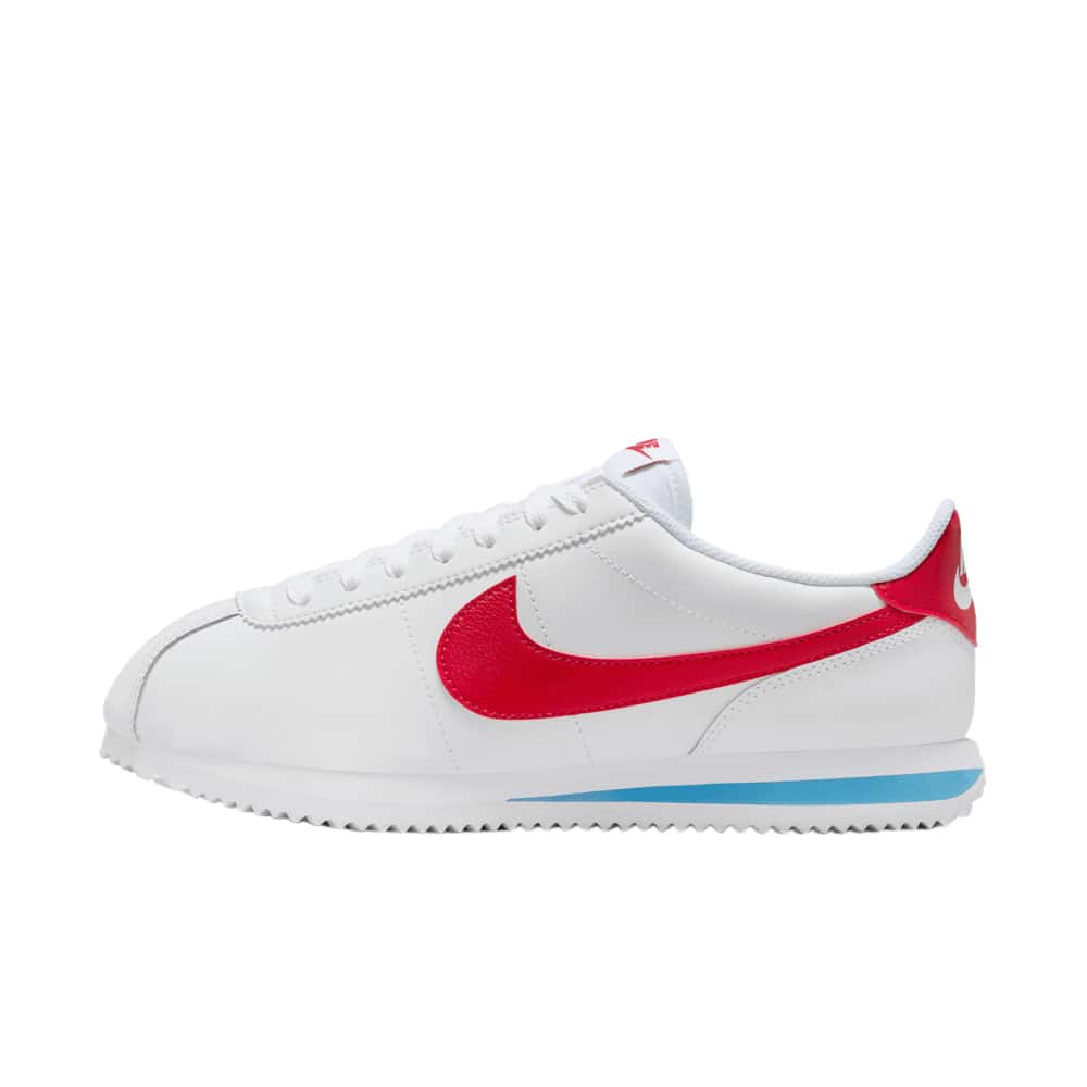 Nike Cortez Women Retro Durable Breathable Low-Top Casual Running Shoes, White & Red, DN1791-108