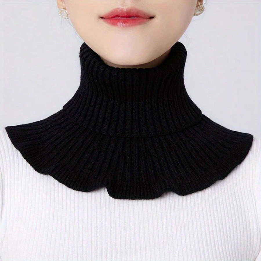 1pc Winter Knit Scarf, Warm Neck Wrap For Cold Weather