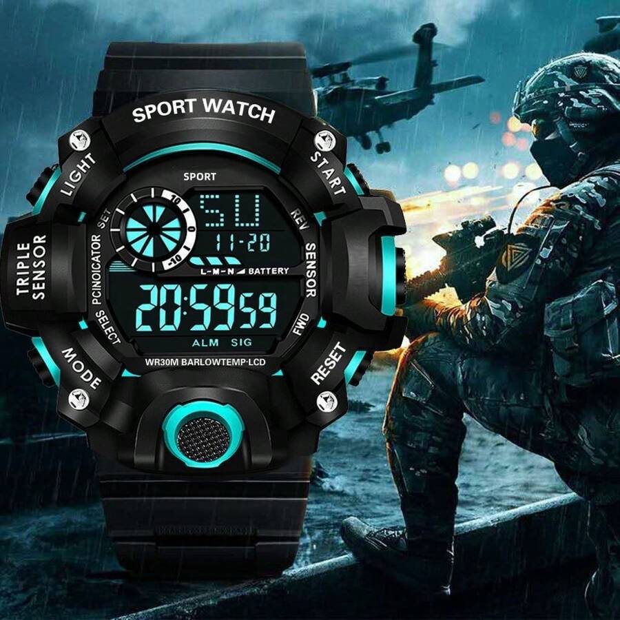 New Style Sports Student Electronic Watch, Night Light Watch For Teenagers, Adults, Boys, Girls, High/Middle School Students