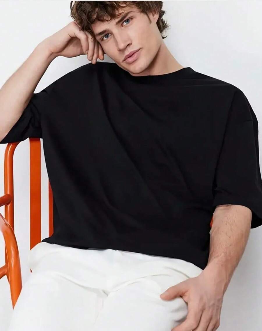 Camiseta Masculina Casual Camisa Lisa Premium 100% Algodão Lançamento