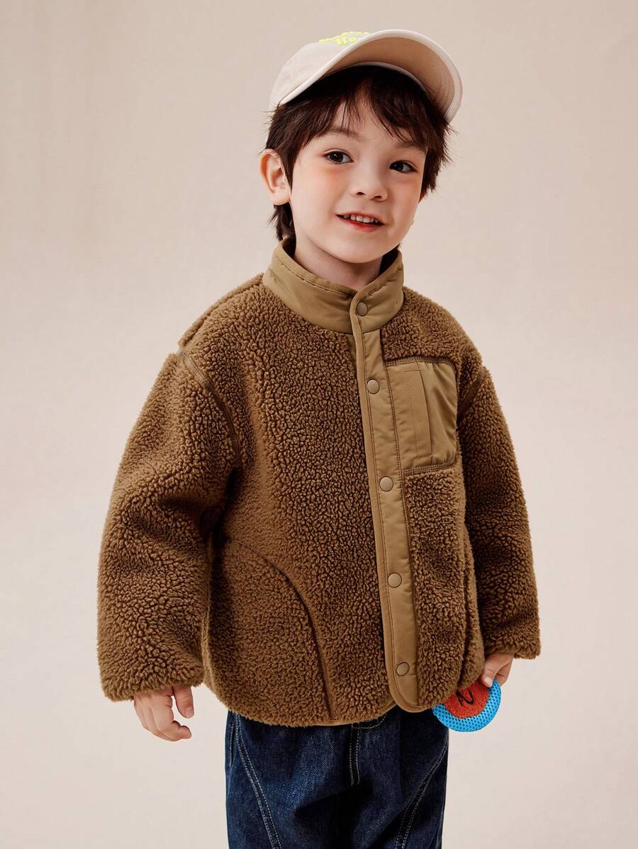 mini bala Boys Girls Fleece Jacket Winter Casual Wear