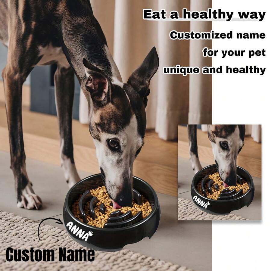 1pc Personalized Slow Feeder Dog Bowls For Fast Eaters For Small, Medium Sized Dogs Dog Puzzle Maze Helps Slow Down Eating, Puppy Food Bowl For Bloat Stop Non-Slip Dog Slow Feeder Bowl