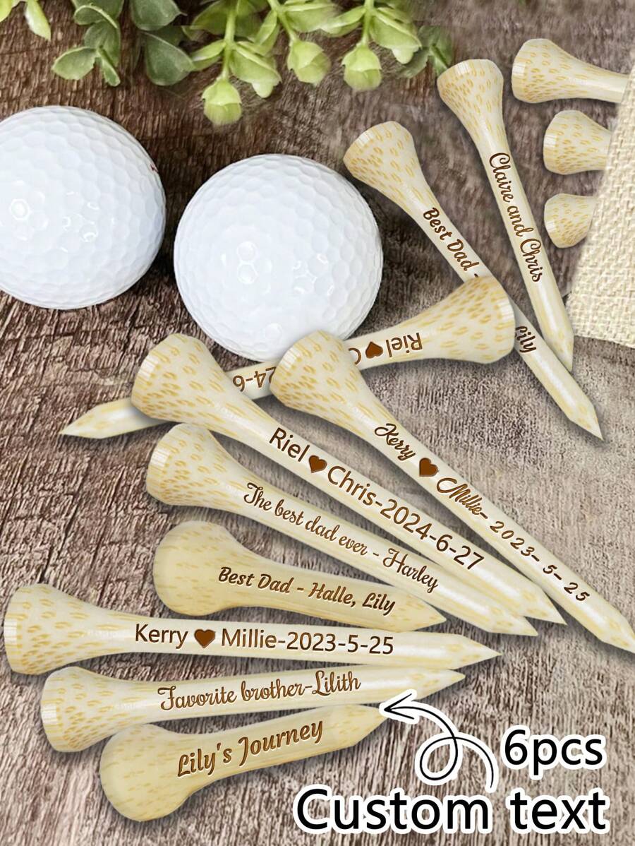 LICVIC 5/10/20/50/100pcs Custom Golf Tees Personalized Golf Tees Engraved Golf Gift For Men Fathers Day Gift Dad Golf Present Gift For Golfer Gift Father's Day Gift, Valentine Day, Valentine Day Decor Gifts Birthday Graduation,Multi-Functional, ,Anti-Mold,Ornamental,Reusable,Exquisite,Stylish,High-Quality,Adorable,Modern,Custom,Unique,Personalized,Ideal Gifts For Him,Ideal Gifts For Her,Her,Boyfriend,Girlfriend,Dad,Mom,Family,Friends,Son,Daughter,Kids,For Anniversaries,For Birthdays,For Housewarming,For Graduation,Kitchen,Dining Room,Bedroom,Office,Living Room,Home,Garden,Tea Room