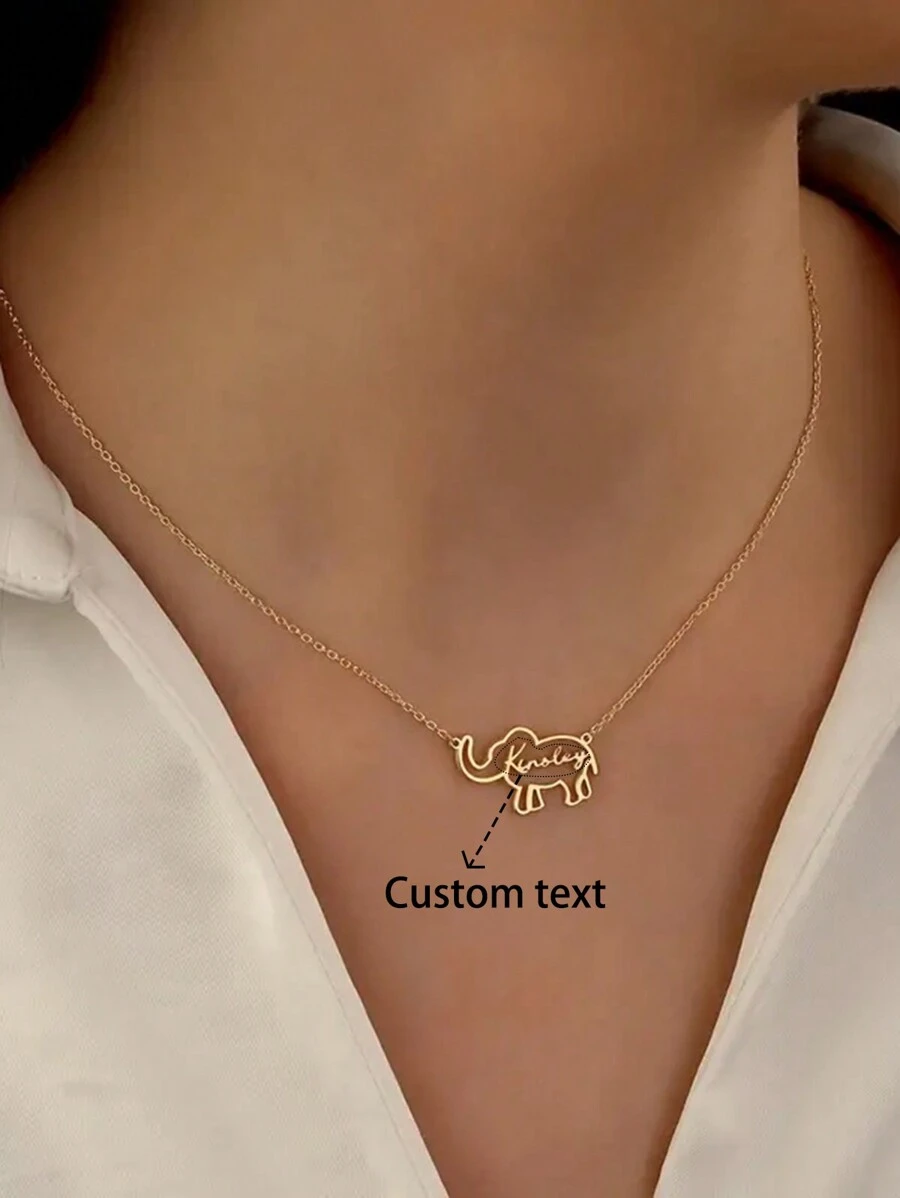1 Pc Fashionable Personalized Name Necklace, Sun Stainless Steel Geometric Hang Tag, Customized Necklace Suitable Women, Gift Giving, Daily Wear, Confidant