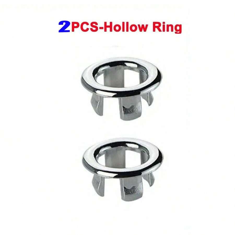 Hollow Ring Bathroom Vanity Decor - Sink Overflow Ring, Round Hole Overflow Cover, Inserted Round Decorative Cover, Suitable For Home, Bathroom Basin, Kitchen Sink, Bathroom Accessories Home Bathroom Decor Fall Decor Back To School