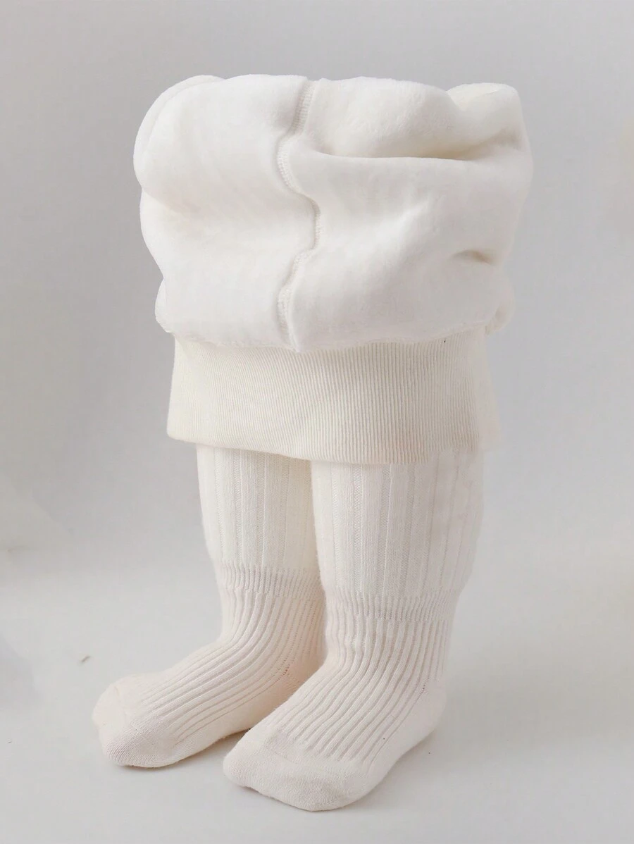 1 Peça/Pacote Meia-calça Grossa Forrada Termicamente para Crianças, Meias Térmicas para Meninas/Meninos, Outono/Inverno