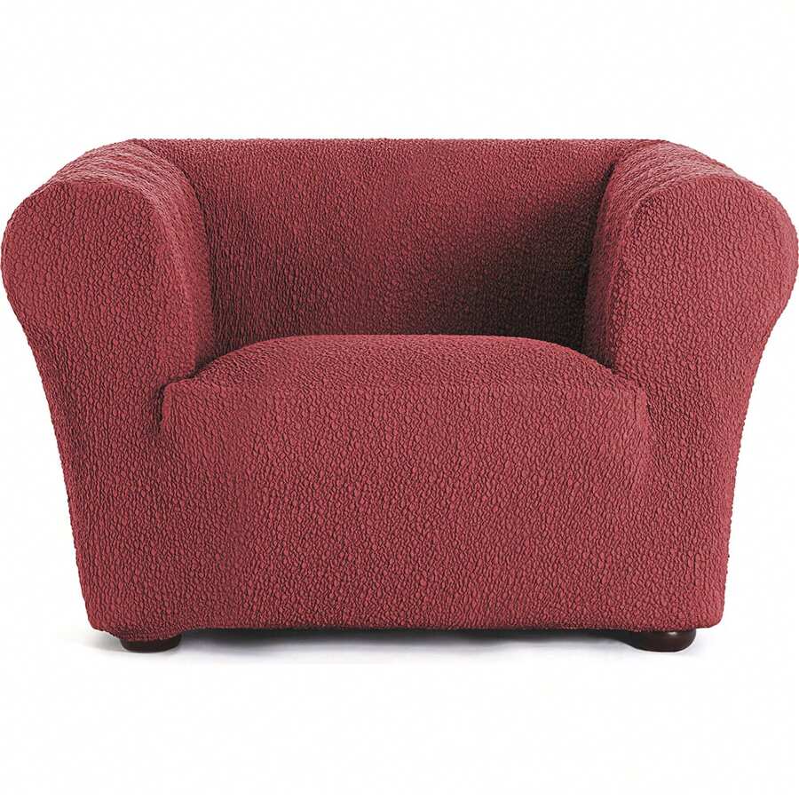 Ecommerc3 | Housse de canapé Chester 1 place (différentes couleurs) - Housse de canapé en tissu élastique jacquard - Tissu respirant et extra doux avec protection anti-usure - Design antidérapant avec bande élastique