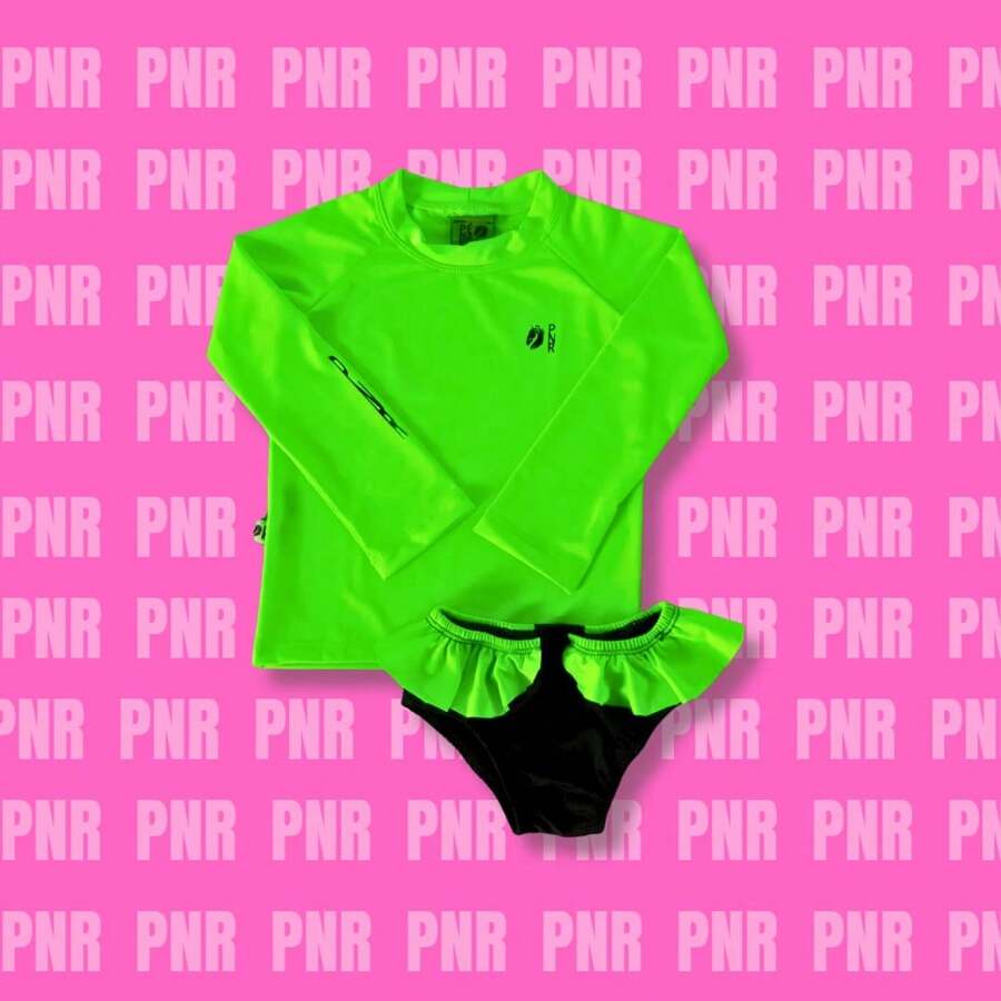 Conjunto Infantil BLUSA UV E CALCINHA com babados Proteção Solar 50+ Pé Na Roça Cia Country|Festa Junina