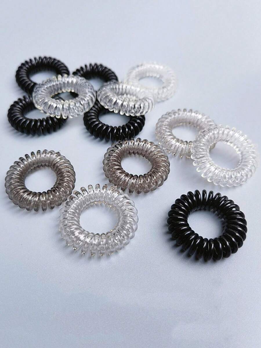 20/30/50PCS spirală păr legături elastice benzi de cauciuc din plastic benzi de telefon cablu Scrunchies accesorii de păr accesorii pentru cap coadă de cal suporturi