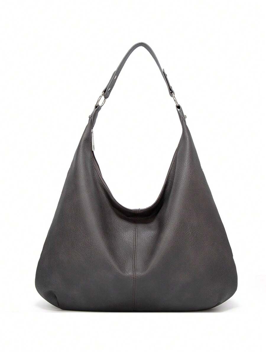 Bolso de mano retro para mujer, nueva moda, gran capacidad, bolso de hombro y de mano, bolso suave para llevar debajo del brazo, de uso versátil.