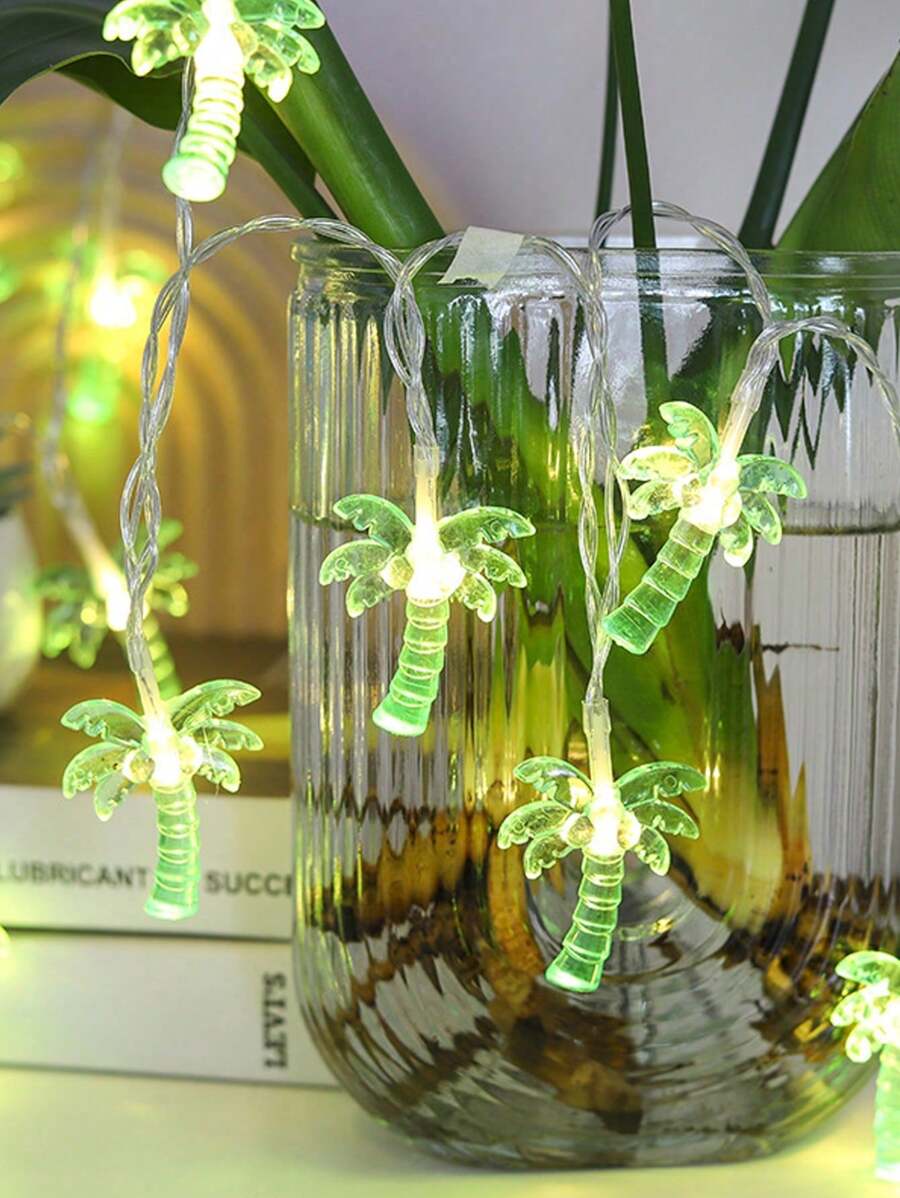 1pc Coconut Palm Tree Lamp, Home Decor, Coconut Brown String Lights Decoration, Suitable For Home, Bedroom, Garden, Patio, Wedding, Birthday Party, Summer Decoration Garden Lights Garden Decor Wedding Decor Room Decor Gifts Graduation