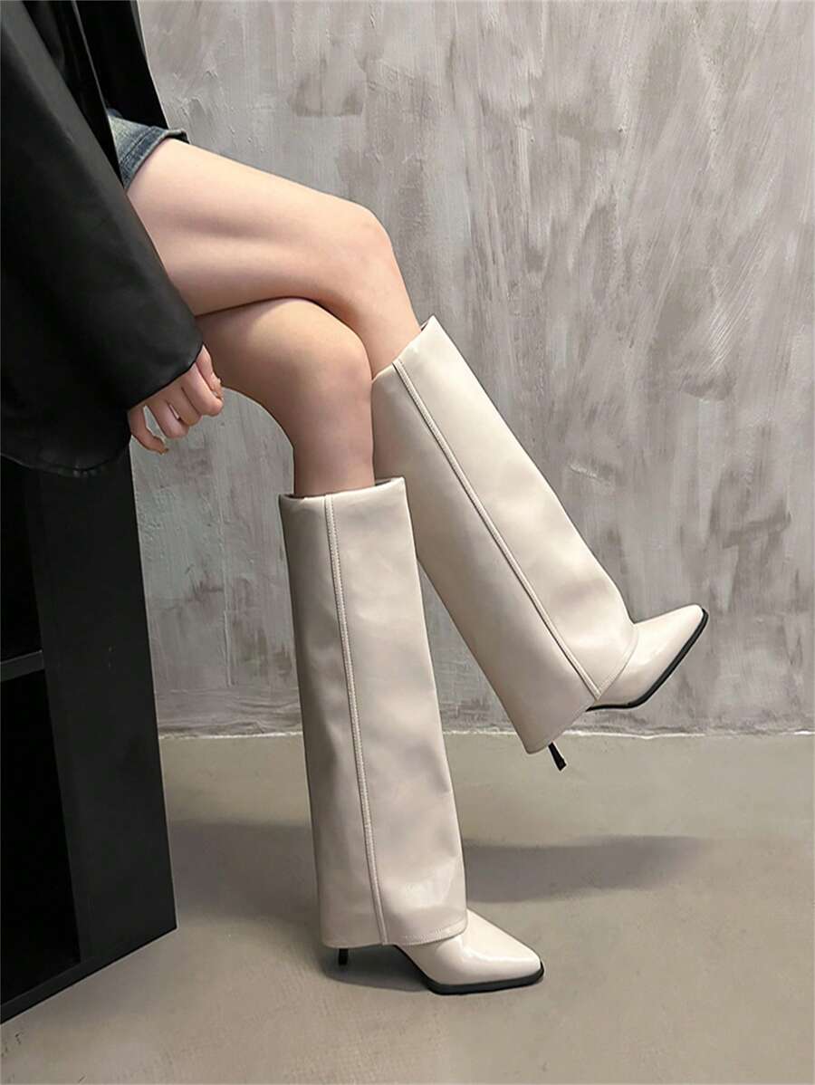 Pointed Toe High Heel Over The Knee Boots Women, Thick Heel Riding Boots, Spring Autumn Winter Sexy Boot