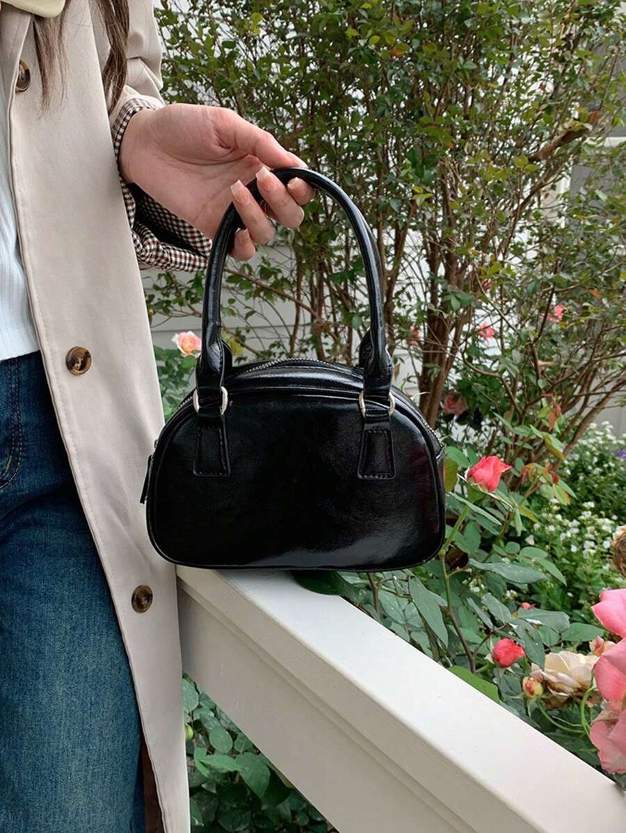 New Fashion Bowling Shaped Cute Casual Versatile Sweet Shoulder Handbag For Shopping/Dating