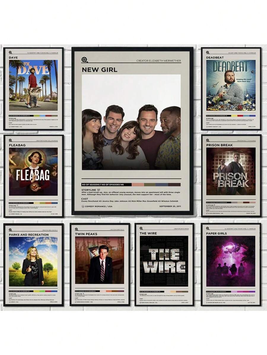 1pc Classic Tv Series Cover Poster Canvas Painting Modern TV Show Wall Art Picture For Room Decor No Frame