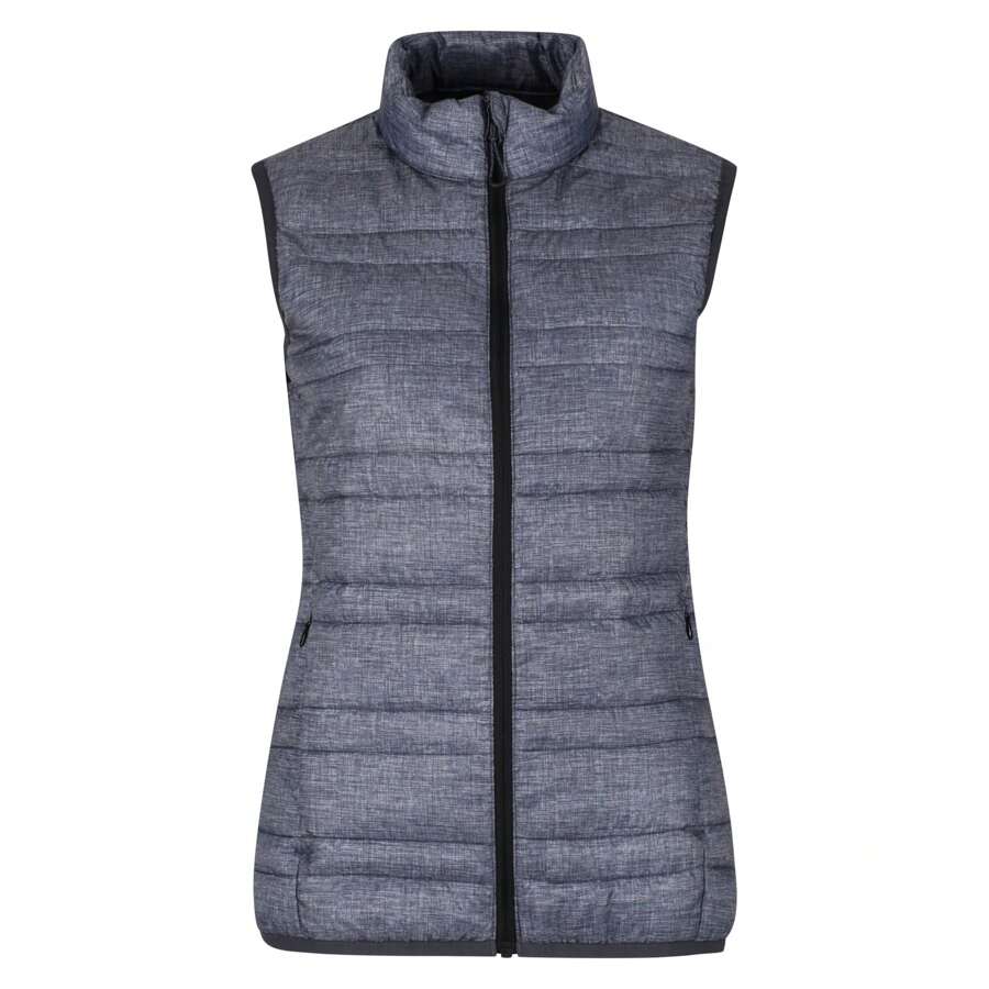 Regatta Chaleco acolchado aislado Firedown DownTouch para mujer/señora (Gris jaspeado/Negro)