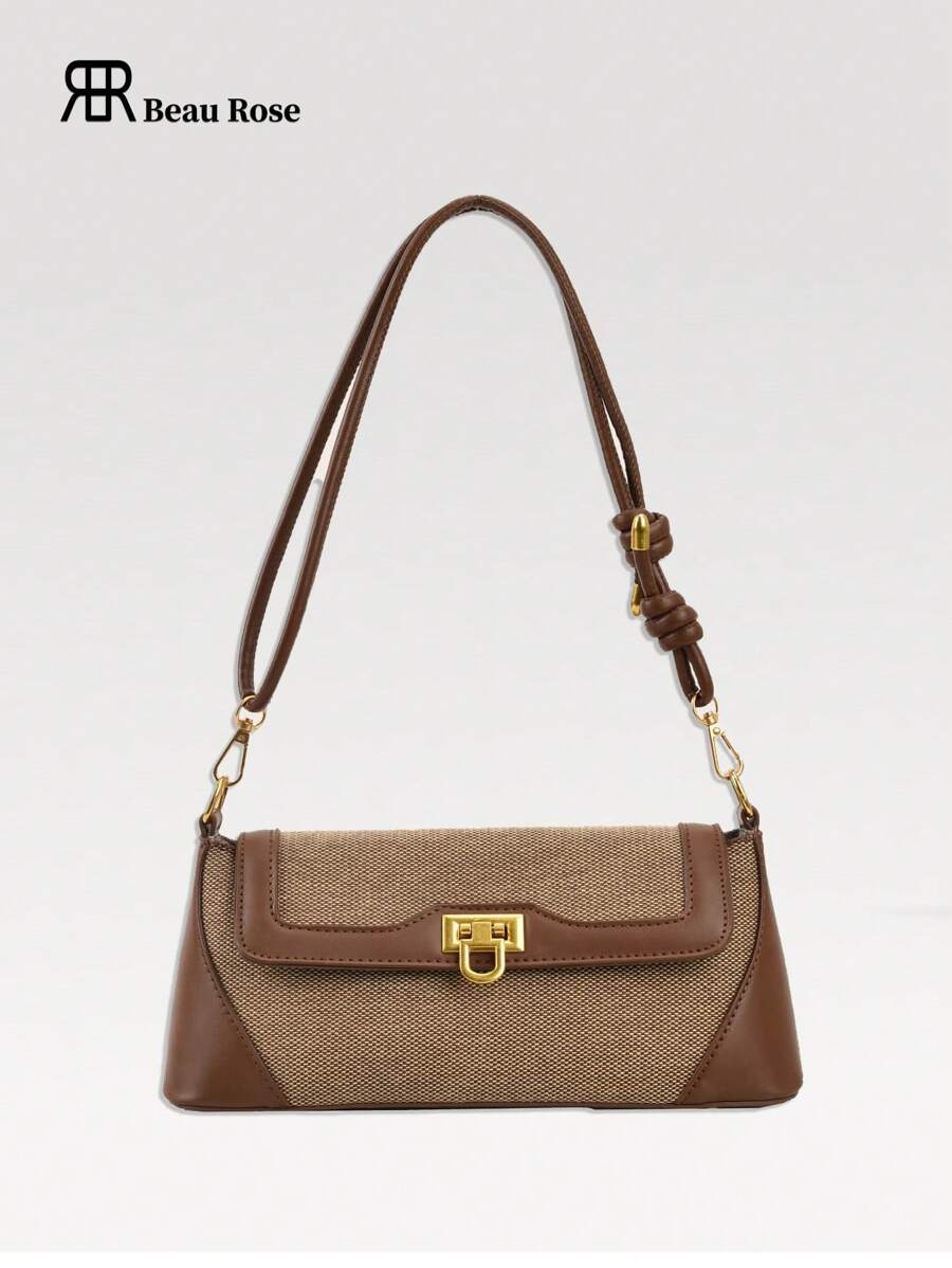 2025 Nova Bolsa Baguette Simples Retro Francesa, Ideal Para Mulheres Maduras, Adequada Para Namoro, Compras, Trabalho e Combinação Diária