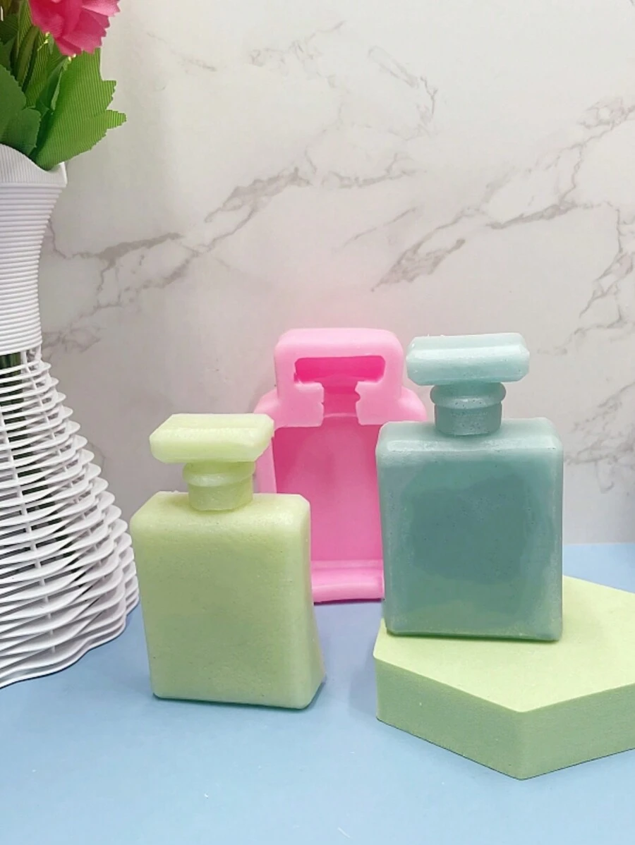 1pc Fragrance Bottle Shape Silicone Candle Mold DIY Fragrance Wax Plaster Reed Diffuser Home Decor Silicone Mold