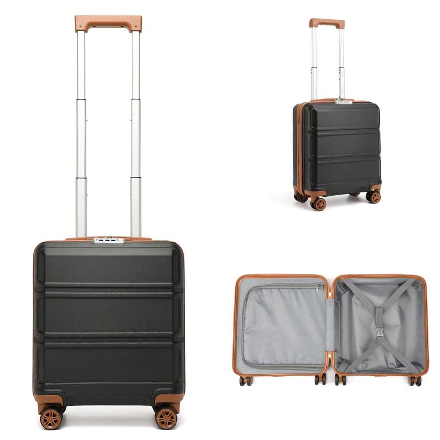 KONO 16 Inch Carry-On Suitcase With Spinner Wheels Lightweight ABS Hardshell TSA Lock Telescopic Handle Ideal For Cabin Travel Luggage Travel Suitcase Suitcases Suit Case Durable Carry On