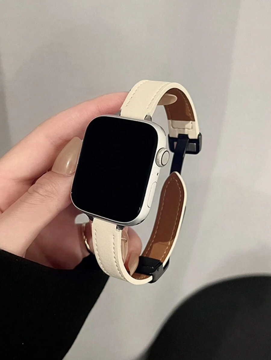 1 Stück Retro Lederarmband mit Magnetverschluss, kompatibel mit 38/40/41/42/44/45/49mm Ultra/Ultra2/SE/SE2/9/8/7/6/5/4/3/2/1, kompatibel mit Apple Watch als Geschenk für Studenten zum Schulstart