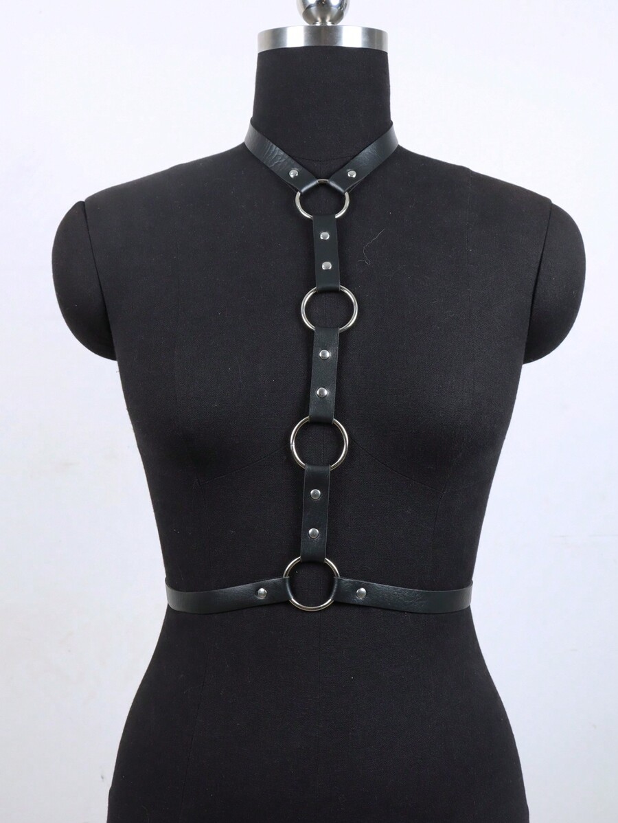 Sexy Body Harness Belt Bondage Lingerie Harness Corset Leather Lingerie Goth Clothing Festival
