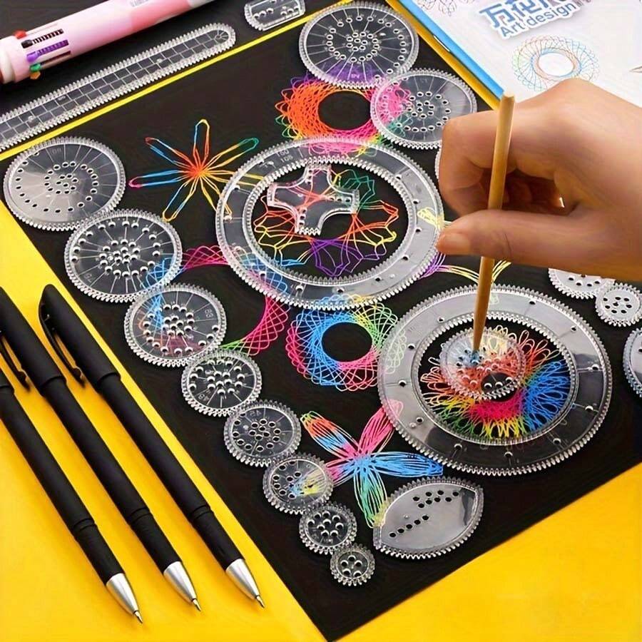 22 Pcs Set Include Protractor, Magic Tricks Kits, Stationery Magic Ruler, Birthday Gift, Christmas Gift, Reward Gift, Easter Gift