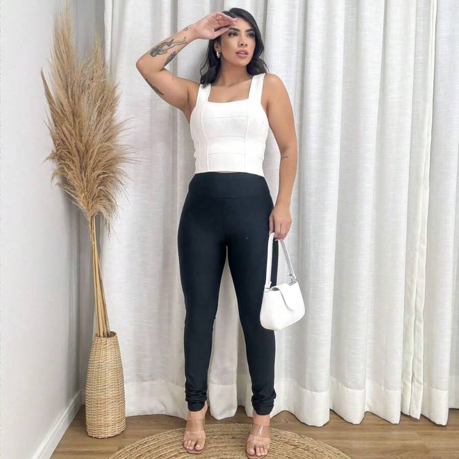 Calça Feminina Legging Tradicional Preto