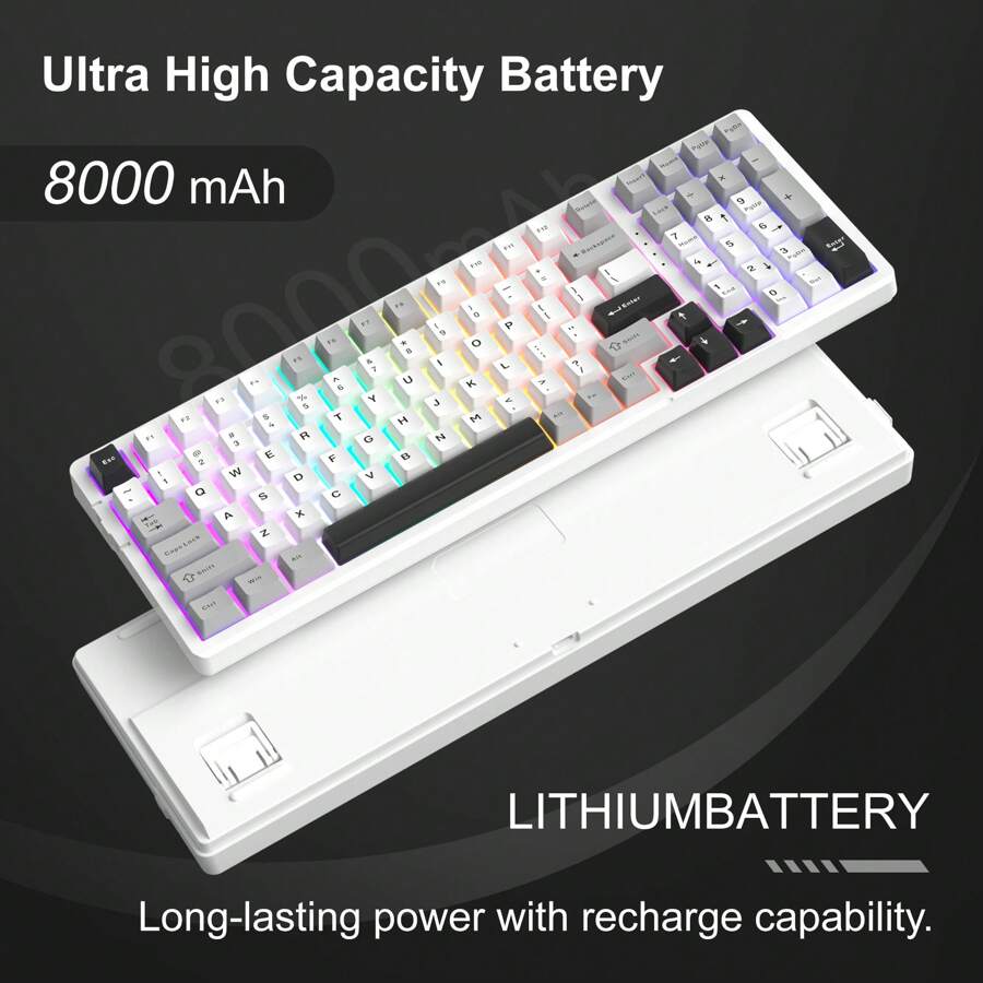 MageGee Light100 Wireless Mechanical Gaming Keyboard Gasket Hot Swappable Custom Keyboard RGB