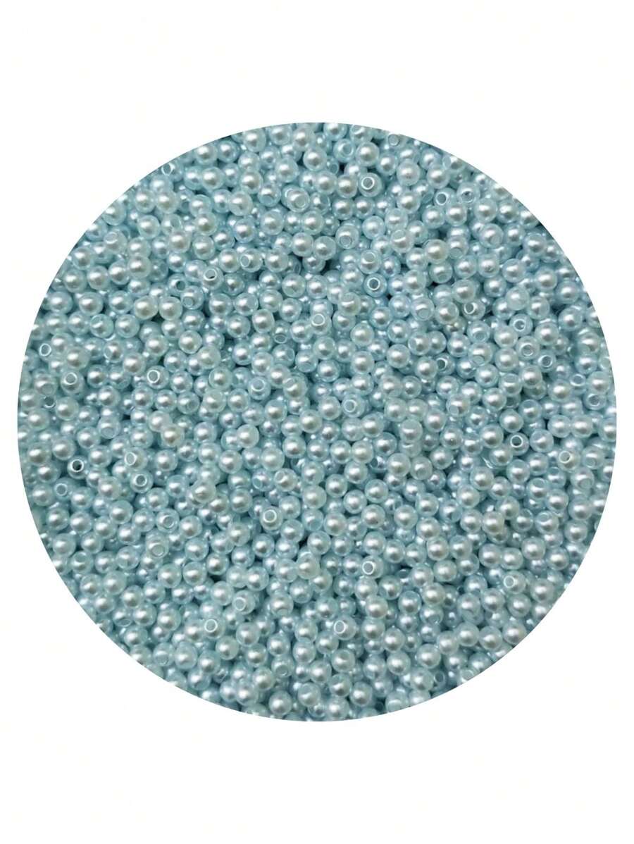 Aprox 1600 ou 3200 pçs Pérolas 4mm Bolinha Miçanga ABS ou Plástica Leitosa