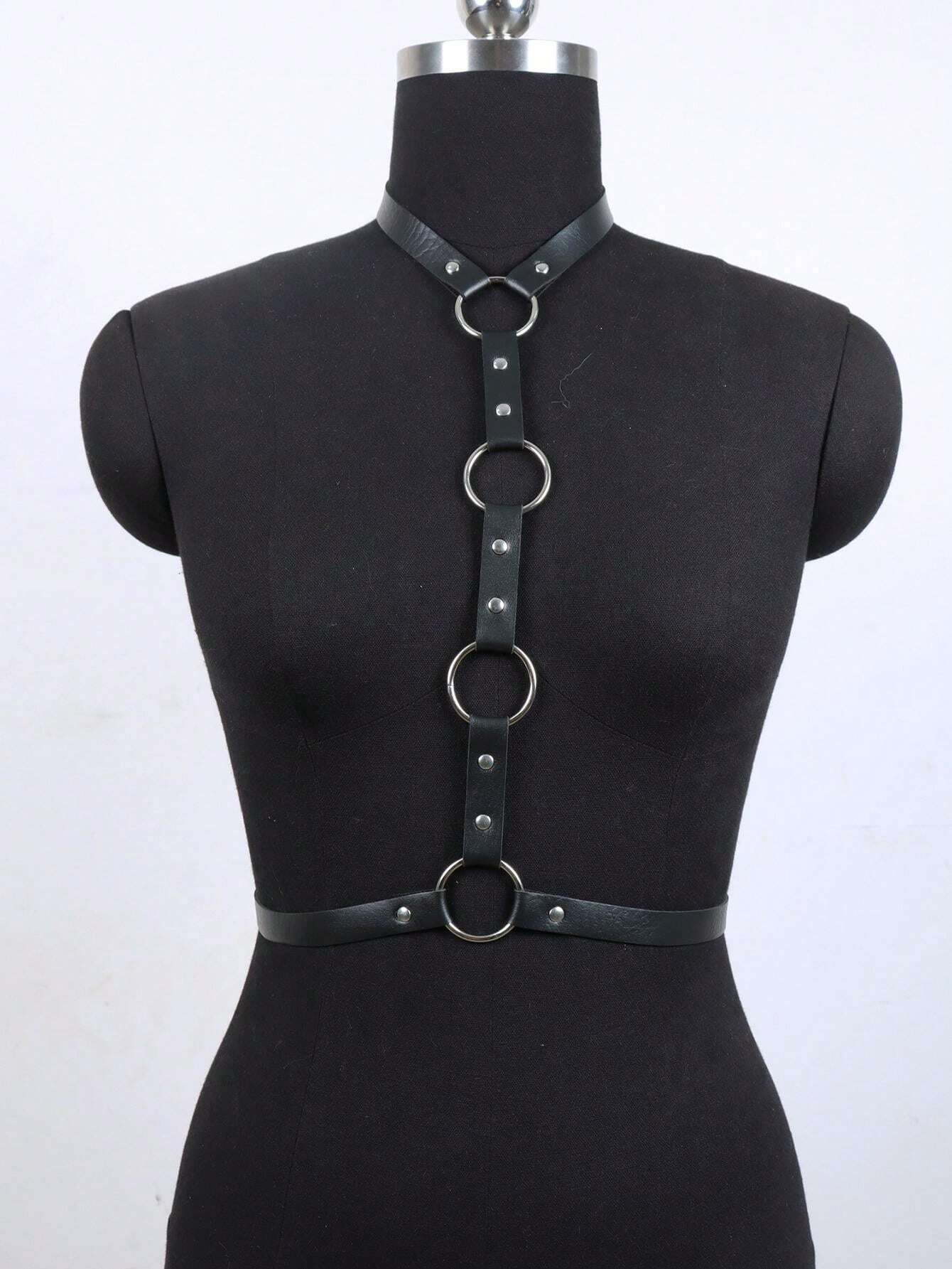 Sexy Body Harness Belt Bondage Lingerie Harness Corset Leather Lingerie Goth Clothing Festival