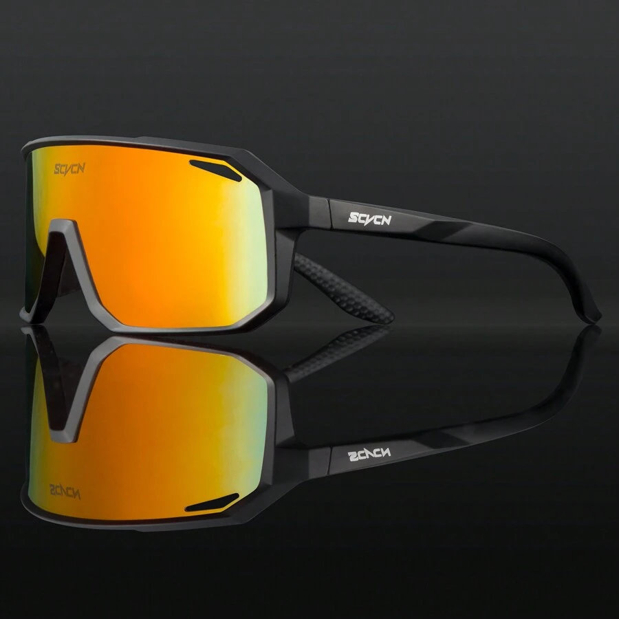 SCVCN Gafas de ciclismo SCVCN, gafas protectoras deportivas de moda, adecuadas para la playa, el exterior, las vacaciones, la conducción, el uso diario, a prueba de viento, con protección solar, ideales para senderismo, correr, pesca, béisbol, softbol, estilo de playa, unisex