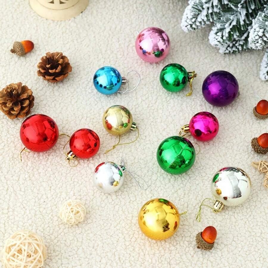 Décoration créative de Noël miroir galvanisé boule de Noël