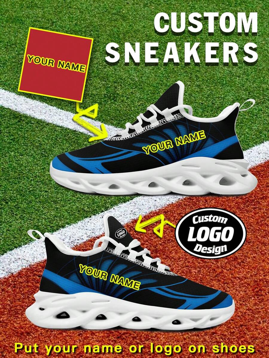 1 Pair Carolina Baseball Custom Sneaker, Personalized Name Running Shoes, Custom Blade Sneakers, Personalized Gift Low Top Running Shoes, Name Sneakers, Personalized Running Shoes For Women And Men, Personalized Sports And Casual Shoes, Gift For Mom/Dad/Her/Him/Girlfriend/Boyfriend/Wife/Husband/Friend
