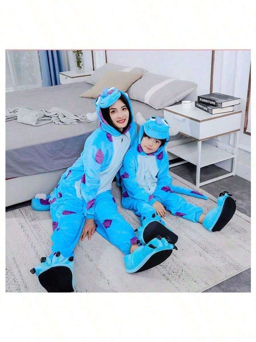 Mono Pijamas Halloween Navidad Ropa de Dormir Mono Cosplay Traje Traje para Mujeres y Hombres pijamas para mujer y dama hombre calientitas