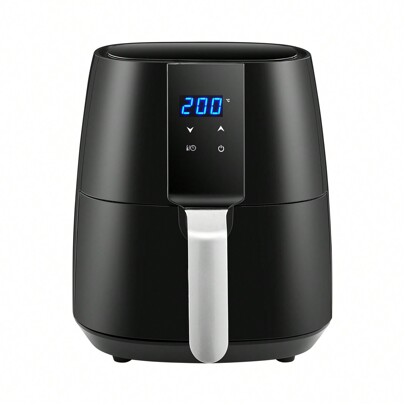 CLIPOP Digital Air Fryer Home Use Energy Saving Airfryer Inc Air Fry, Bake And Roast, Digital Touchscreen Air Fryers Oven, Oil Free Hot Cooker, Nonstick Basket, 3.8L, Black 1450W