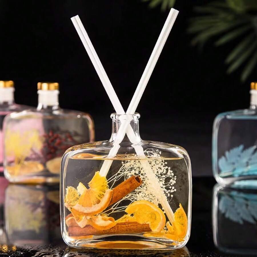 1 pieza Ambientador de flor real sin llama de larga duración, desodorizante para el baño, accento de decoración del hogar, 100ml dura hasta 9 meses, regalo y recuerdo de Navidad, aromaterapia, ambientador para el hogar, difusor, regalo, decoración del hogar