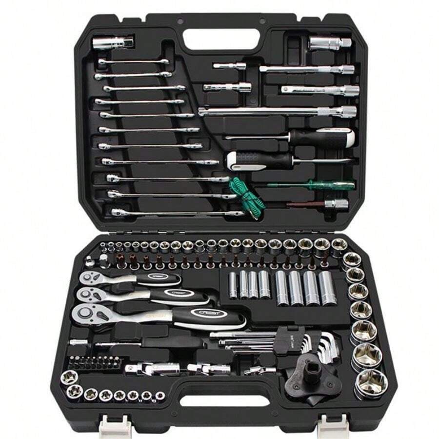 Car Repair Tool Set, Socket Wrench Ratchet, Car Repair Combination, Repair Toolbox Set, Socket Wrench Set, Car And Motorcycle Repair Set, Household Hardware Toolbox Combination Set,Tools For Men