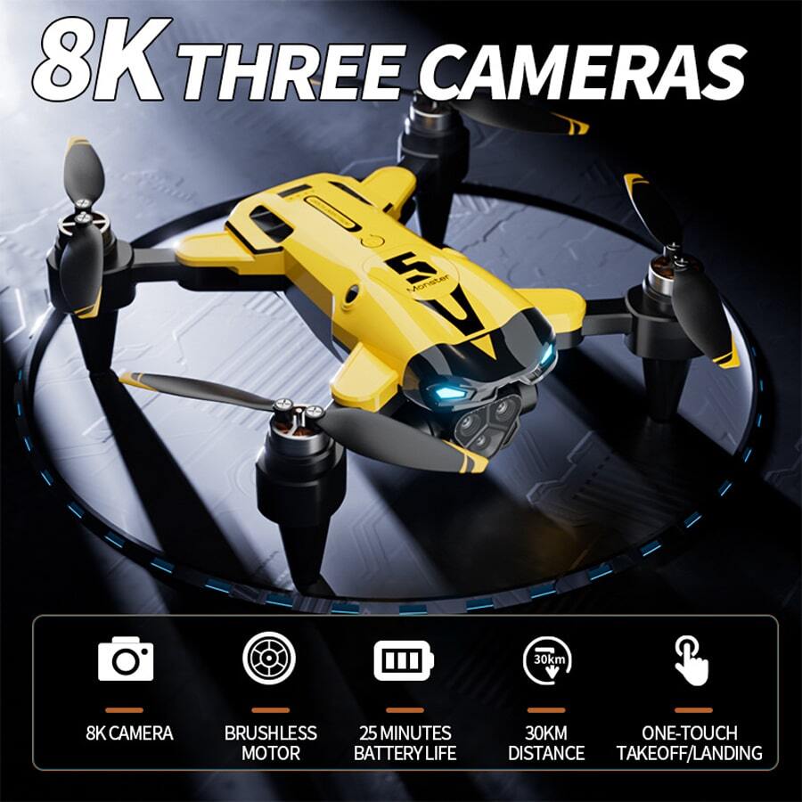 The 1pc Can Be Controlled Via A Mobile App, And The 4K Aerial Drone Is Perfect For Capturing Precious Moments And Enjoying Flying Indoors. It Is Also The Perfect Gift For Halloween, Christmas Or New Year.