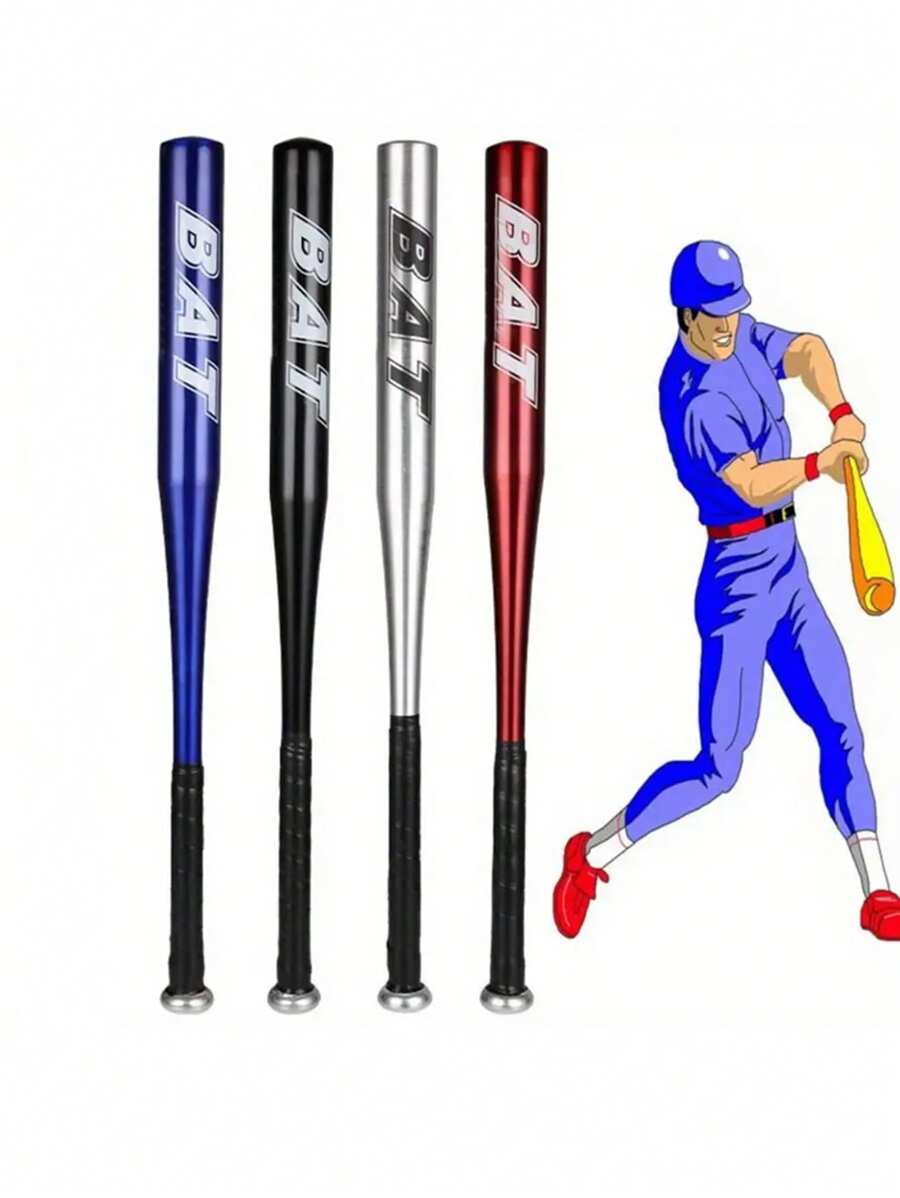 1pc 20-Inch Baseball Bat Aluminum Alloy Baseball Bat Self-Defense Weapon Equipment For Car
