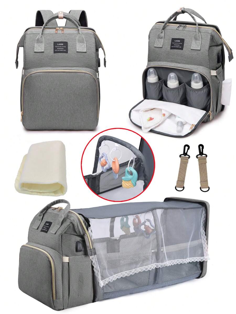 Luiertas Rugzak Met Verschoonstation, Multifunctionele Draagbare Waterdichte Grote Capaciteit Reis Baby Verschoontassen, Baby Spullen Organizer, Baby Register Zoeken, Baby Luiertassen Voor Meisjes, Babyshower Geschenken, Pasgeboren Baby Essentiële Geschenken
