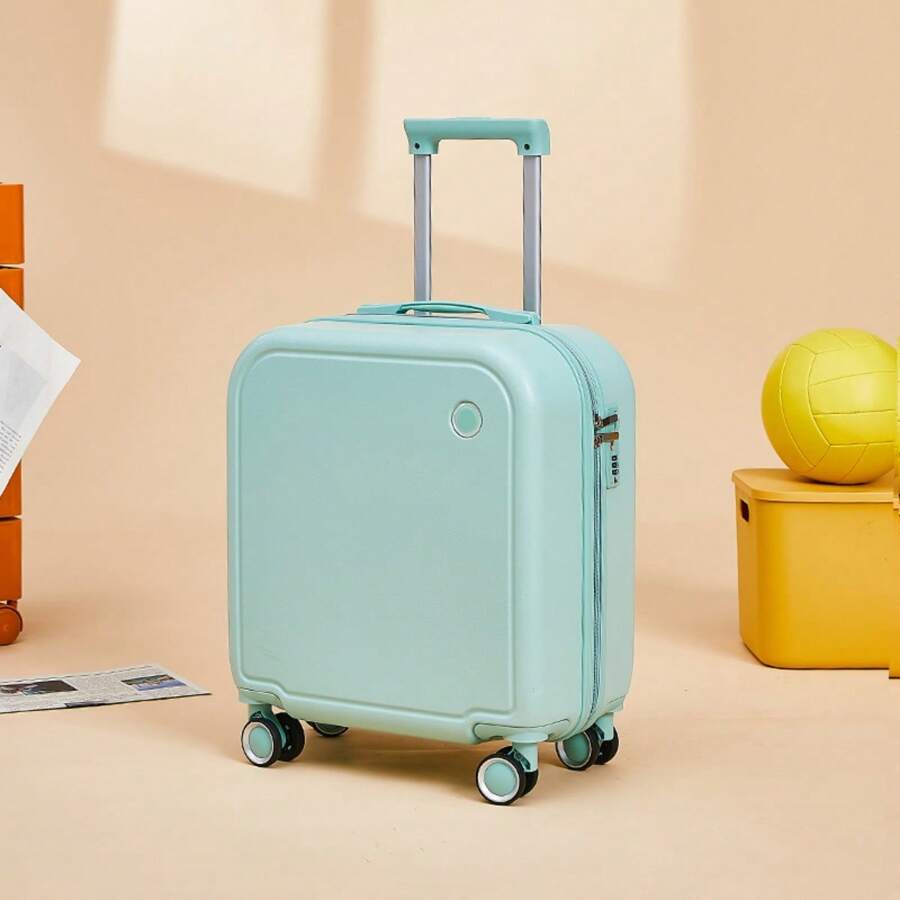 20 Inch Functional Boarding Case, Luggage With Password Lock, Solid Color Luggage Case Set : Portable Square Handside Handbag & Large Capacity Handside Travel Suitcase With Password, Anti-Scratch Wear-Resistant Waterproof Luggage Universal Wheel Trolley Luggage, Suitcases Suit Case Travel Luggage Carry On Suitcase