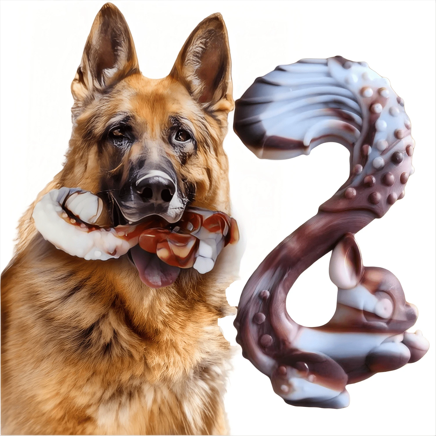 Dog Toys For Aggressive Chewers, Interactive Dog Toys For Training And Cleaning, Suitable For Medium And Large Dogs