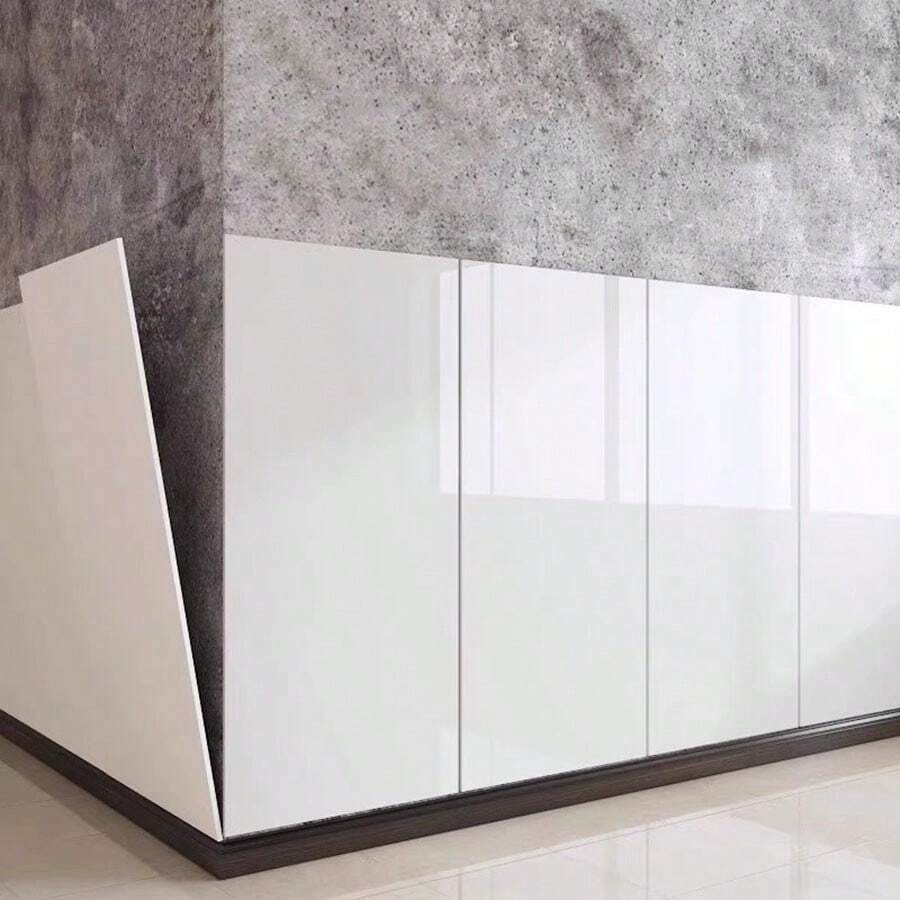30pcs 5.4㎡ 3D Stereo Light Grey Marble Pattern Imitation Ceramic Tile Wall Sticker, Waterproof, Moisture-Proof, Covering Ugly Wall Panel, Kitchen & Bathroom Sticker, Aluminum Plastic Board Wall Sticker