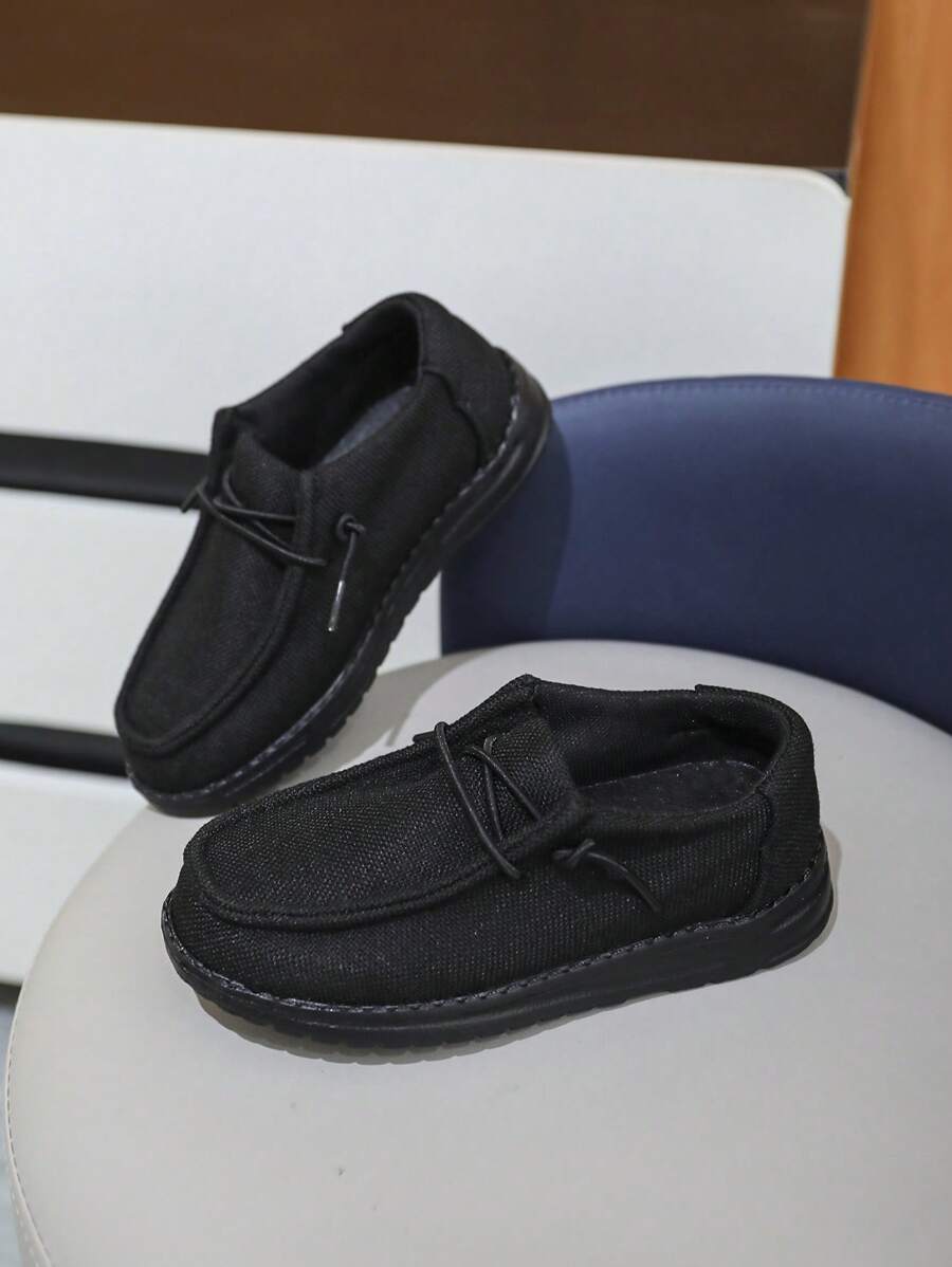 Sapatos casuais infantis com cadarço, sapatos de lona, tênis de corrida respiráveis, tênis de cano baixo