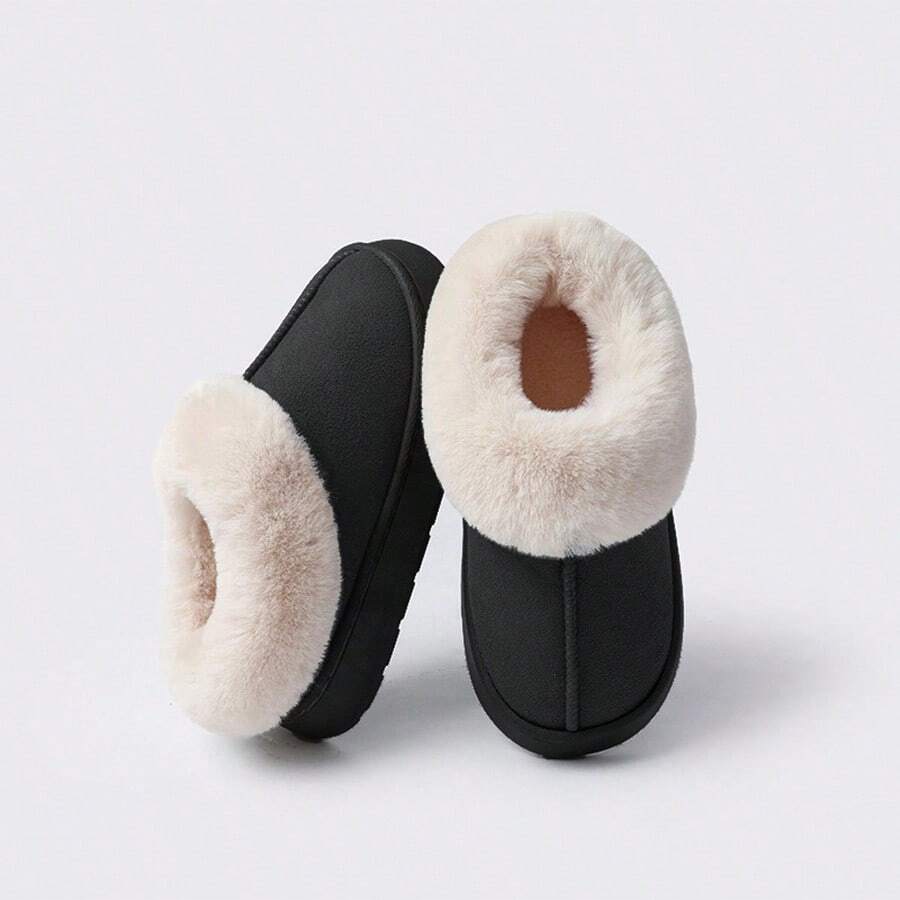 Stivali da neve imbottiti da donna, per uso all'aperto, morbidi, alla moda, caldi per l`autunno/inverno, con fodera morbida e suola platform spessa